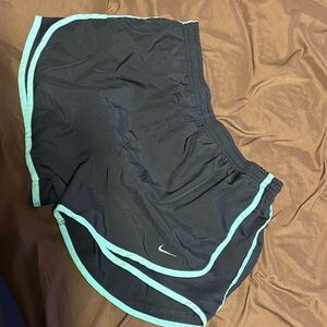 Nike Women's Athletic Shorts in Black and Teal
